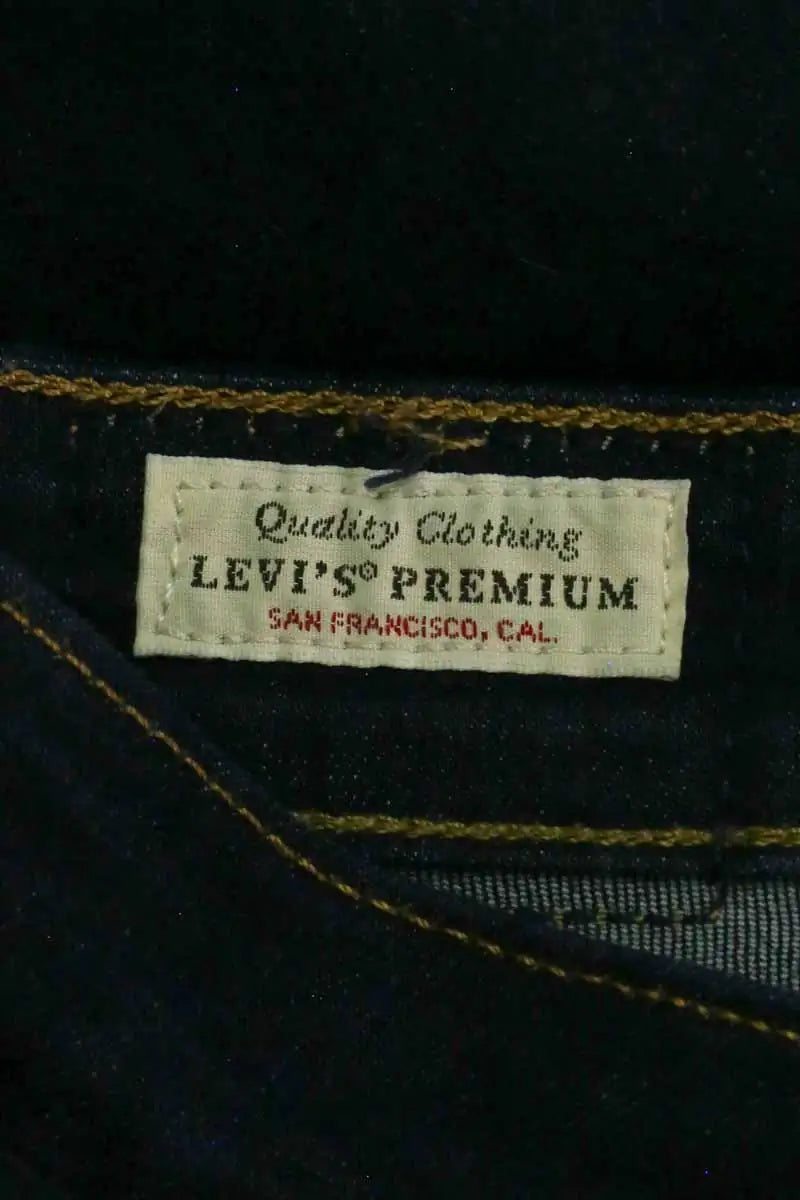 Jean slim Levi's 721 High rise skinny Bleu en Coton