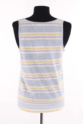 Top sans manche Sézane Bleu en Coton