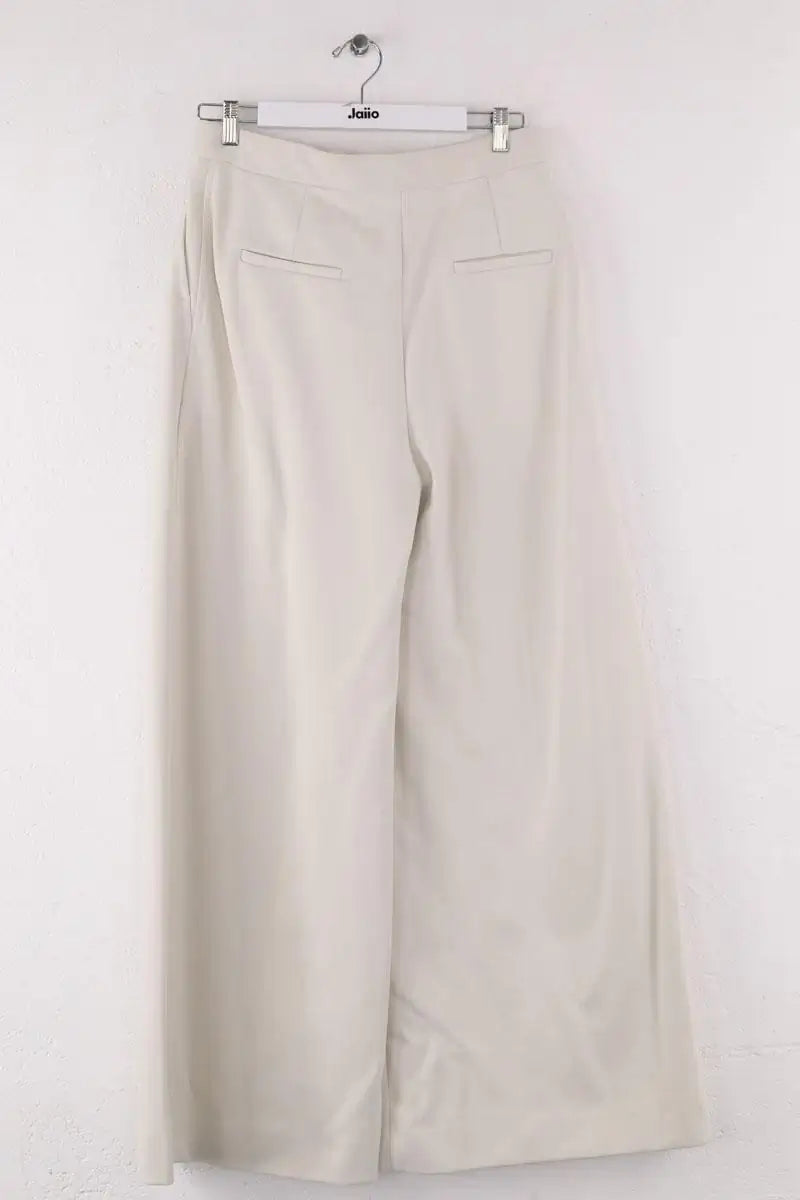 Pantalon large Max Mara Blanc en Synthétique