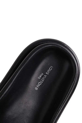 Mules Louis Vuitton Pool Pillow Noir en Tissu