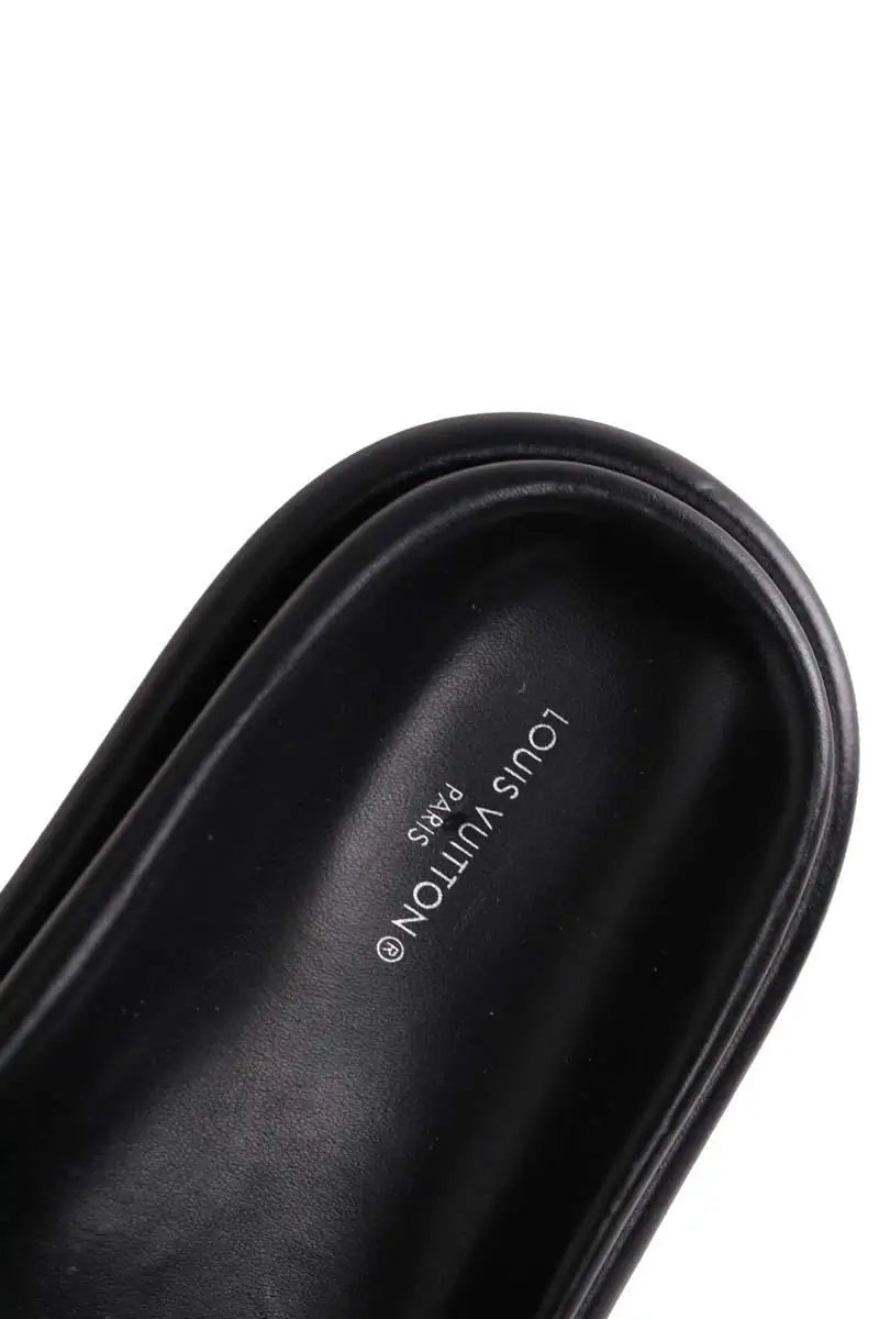 Mules Louis Vuitton Pool Pillow Noir en Tissu