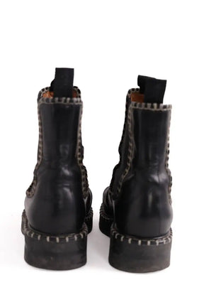 Bottes de motard Chloé Noir en Cuir