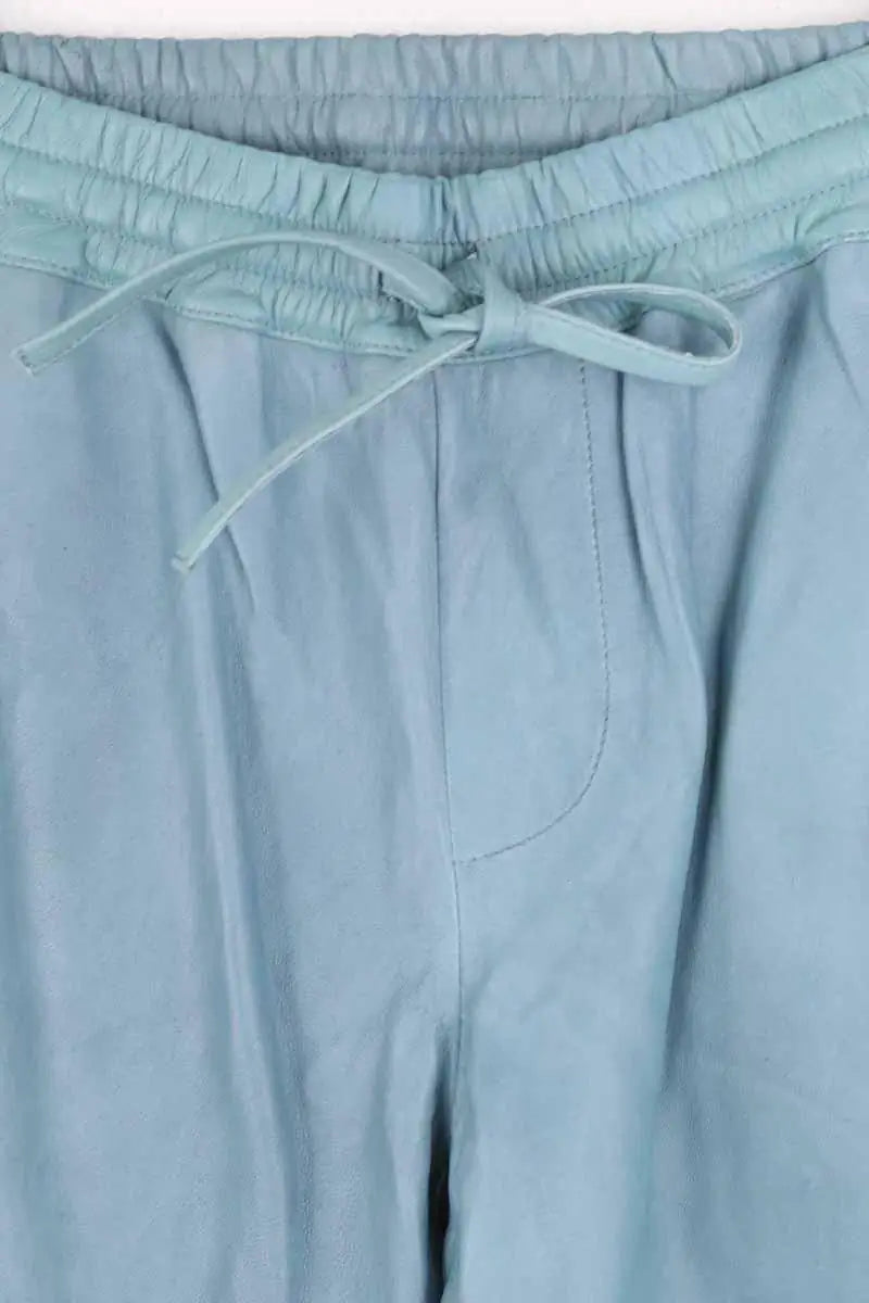 Pantalon droit Zadig & Voltaire Bleu en Cuir