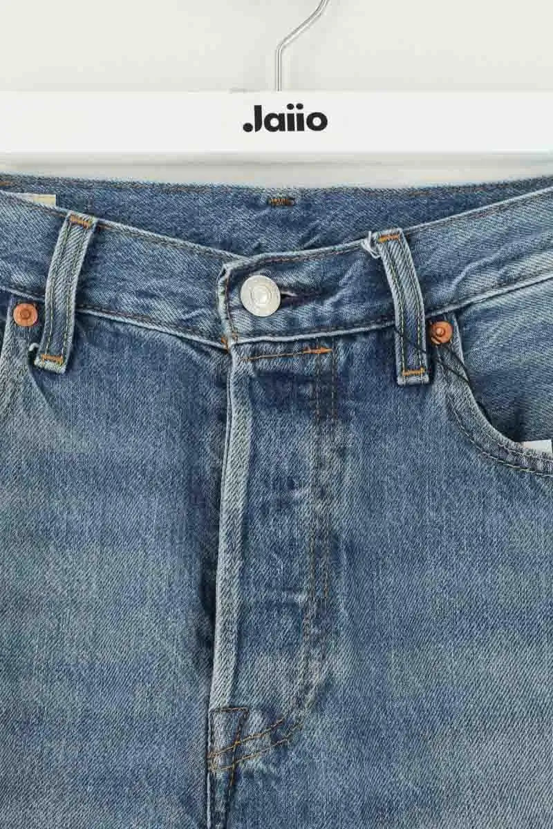 Jean droit Levi's 501 Bleu en Coton