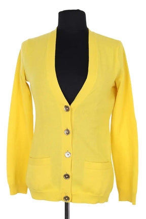 Cardigan Ralph Lauren Jaune en Cachemire, taille S - Seconde Main