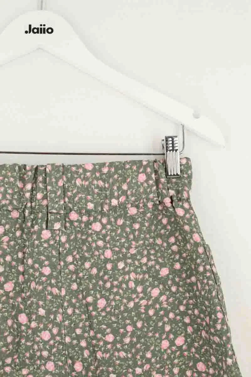 Mini short Maje Vert en Viscose
