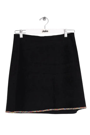 Mini jupe Sandro Noir en Viscose, taille L - Seconde Main