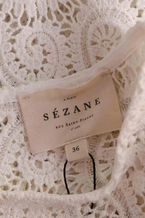 T-shirt Sézane Ecru en Coton