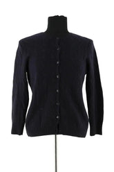 Cardigan Ralph Lauren Marine en Cachemire, taille M - Seconde Main