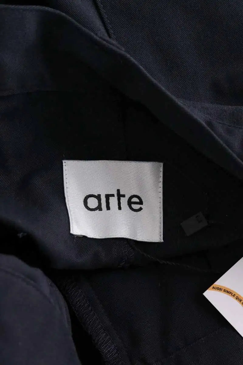 Pantalon droit Arte Antwerp Marine en Synthétique