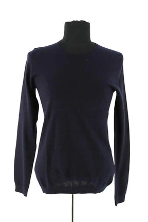 Pull Eric Bompard Marine en Cachemire, taille S - Seconde Main