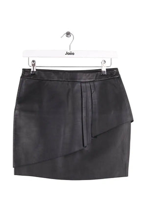 Mini jupe Maje Gaia Noir en Cuir, taille S - Seconde Main