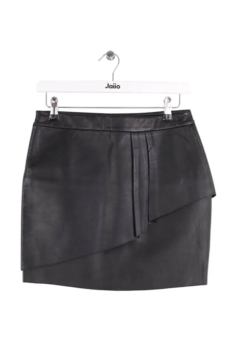 Mini jupe Maje Gaia Noir en Cuir, taille S - Seconde Main