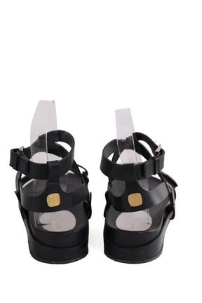 Sandales Ines de la Fressange Noir en Cuir