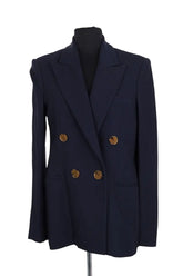 Blazer Khaite Marine en Laine, taille S - Seconde Main