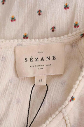 Robe Sézane Beige en Coton