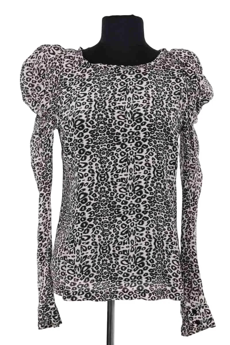 Blouse Maje Blanc en Soie, taille S - Seconde Main