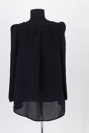 Blouse Claudie Pierlot Marine en Synthétique