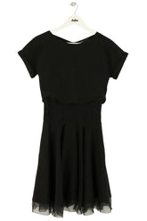Robe Maje Noir en Viscose, taille S - Seconde Main