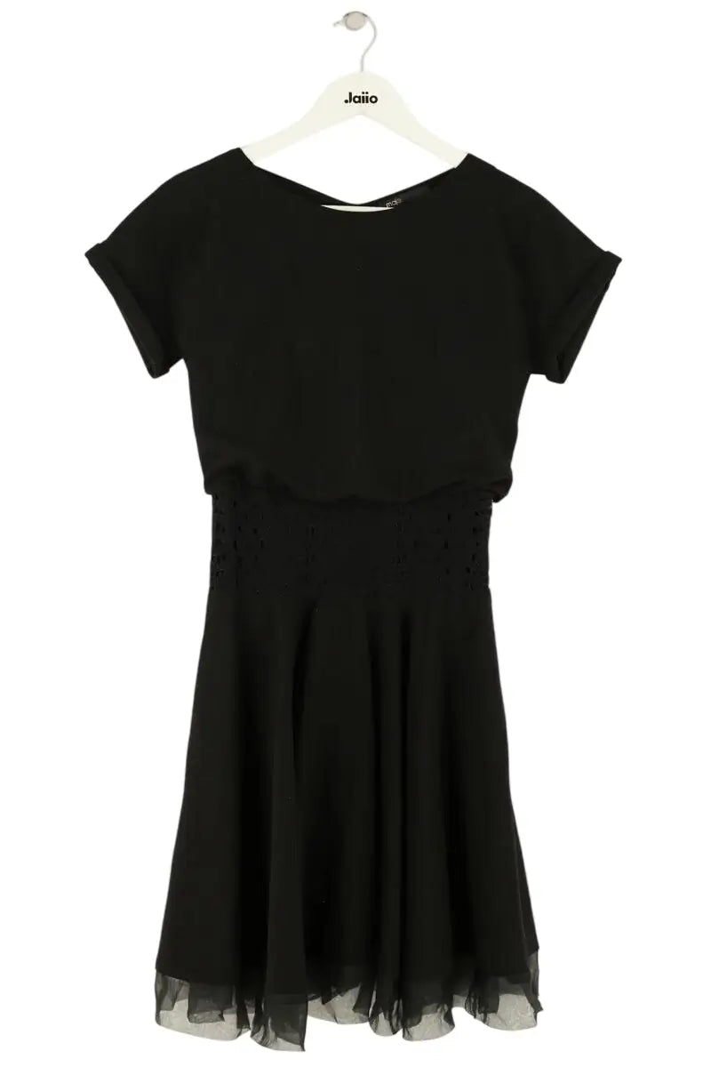 Robe Maje Noir en Viscose, taille S - Seconde Main