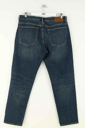 Jean droit W33 L32 Madewell Bleu en Coton