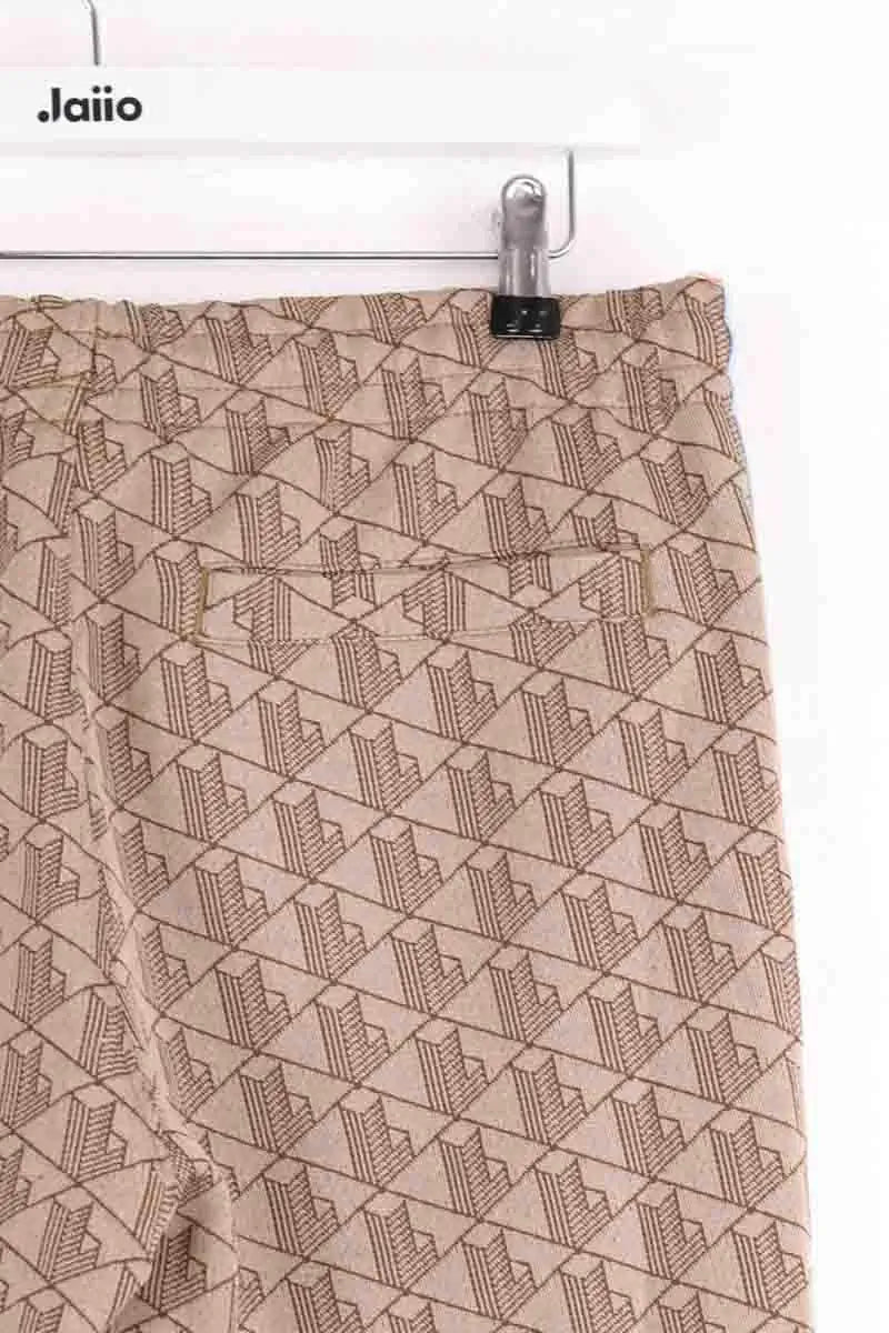 Pantalon droit Lacoste Marron en Coton