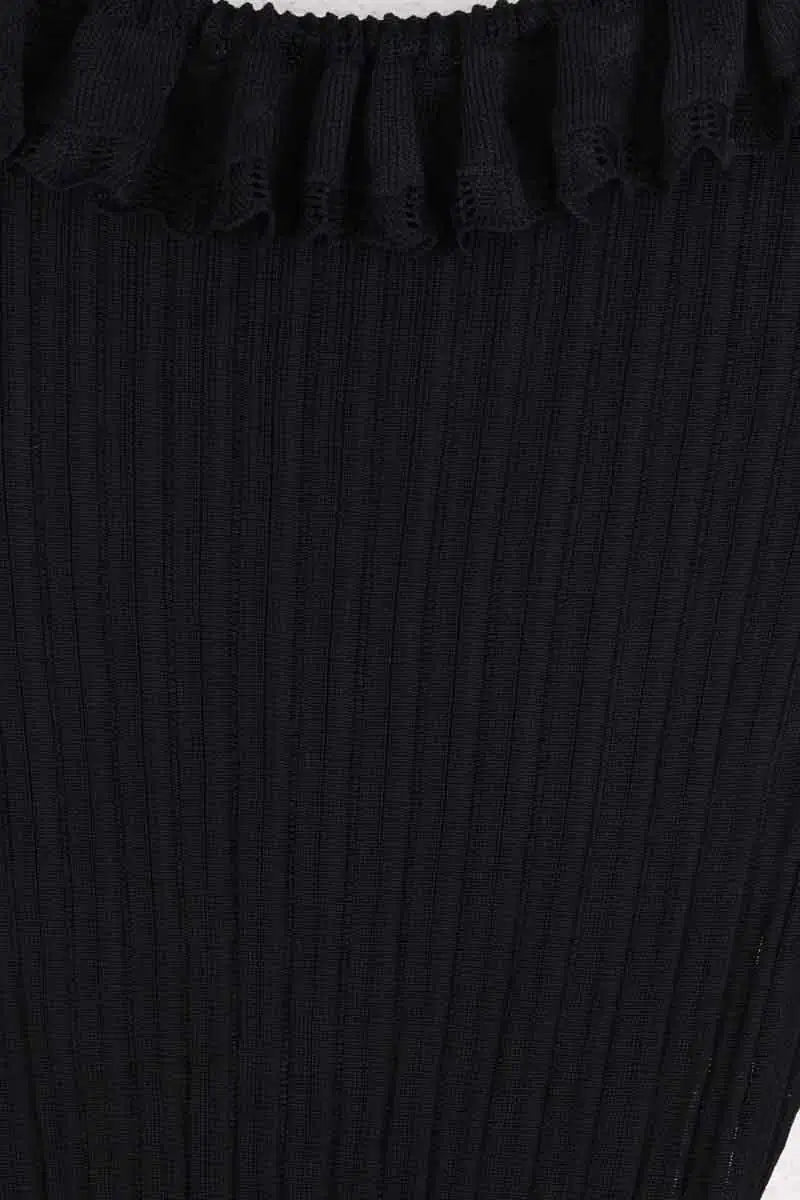 Robe Alaïa Noir en Viscose