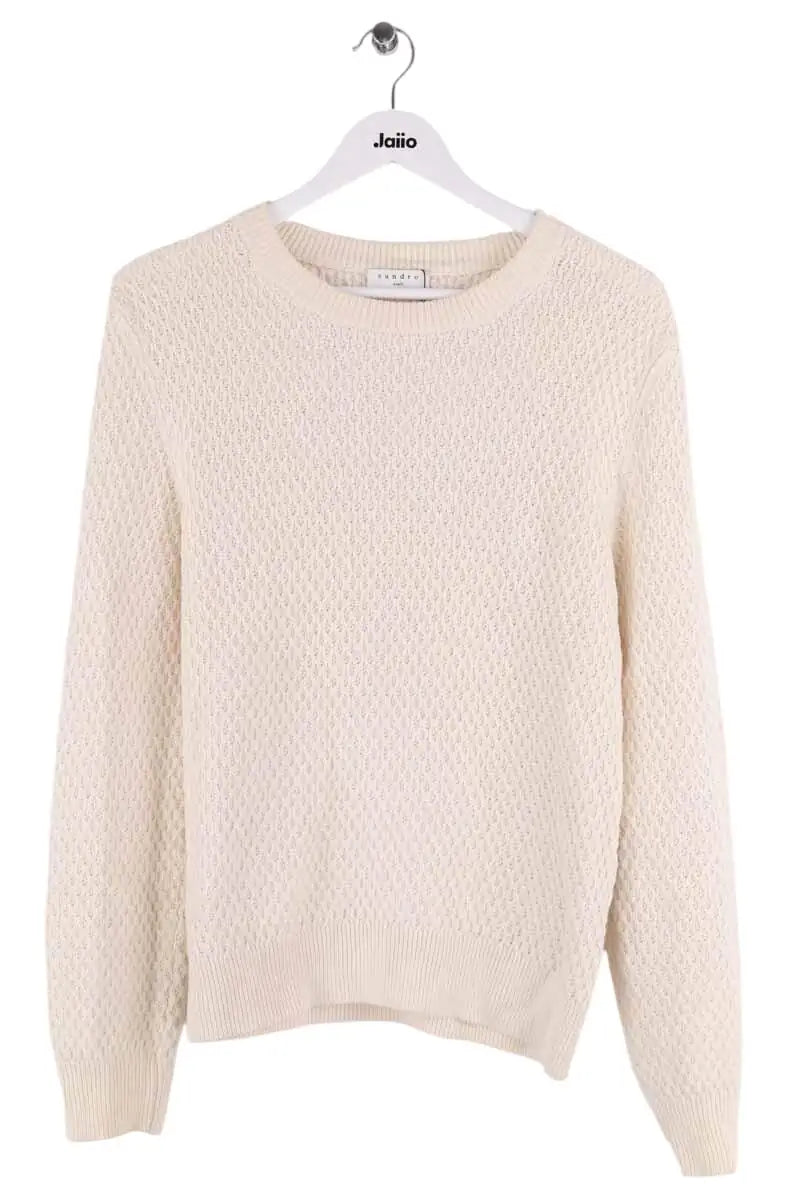 Pull Sandro Beige en Laine, taille XL - Seconde Main