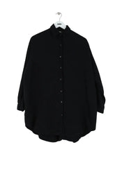 Robe chemise Saaj Noir en Coton, taille S - Seconde Main