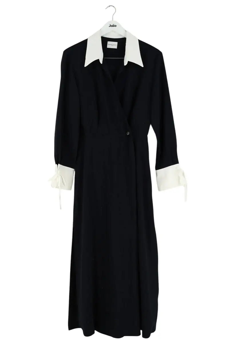 Robe Claudie Pierlot Marine en Synthétique, taille L - Seconde Main