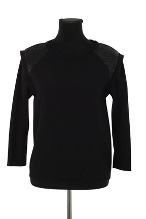 T-shirt Sandro Noir en Polyester, taille S - Seconde Main