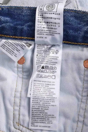 Jean droit Levi's Bleu en Coton