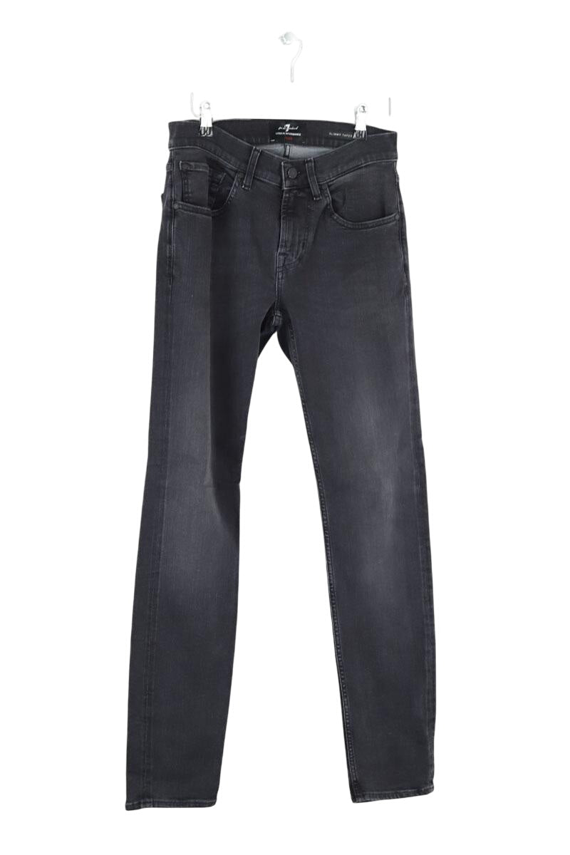 Jean droit 7 For All Mankind  Noir