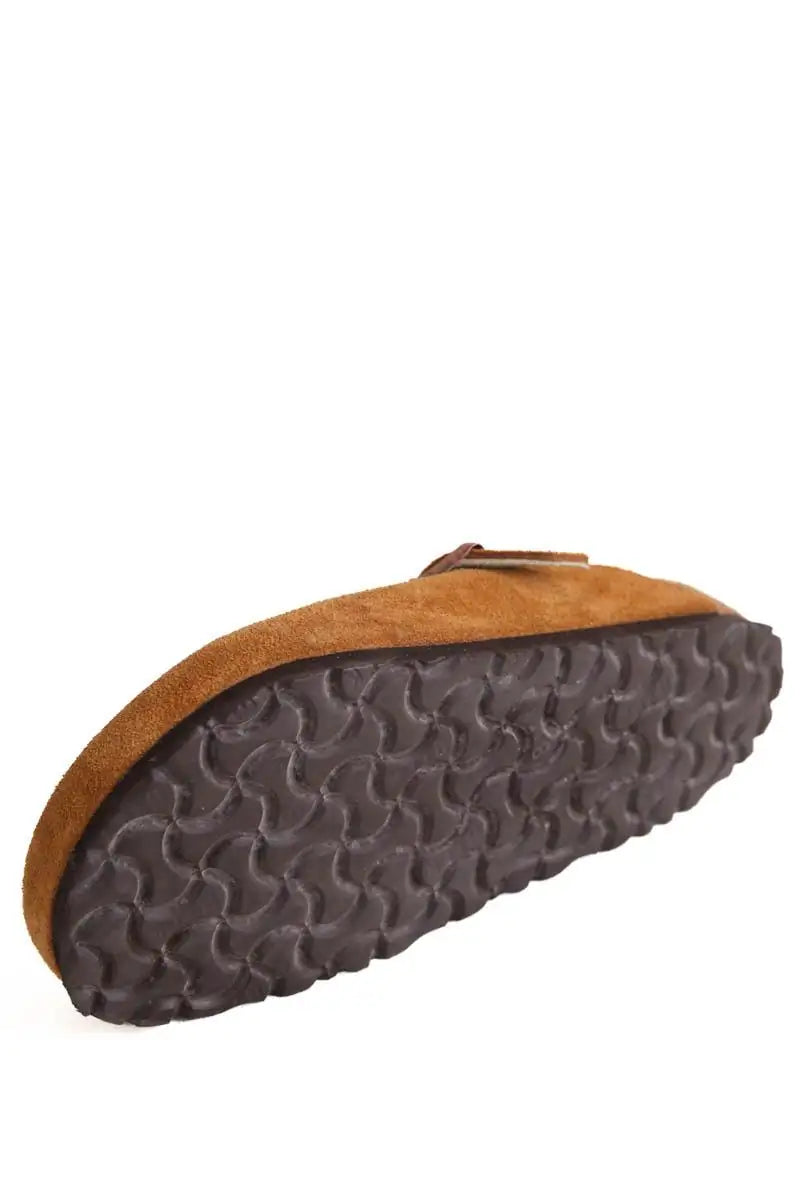 Sabots Birkenstock Camel en Daim