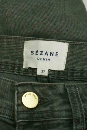 Jean slim Sézane Gris en Coton - élasthanne