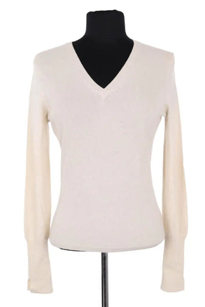 Pull Eric Bompard Ecru en Cachemire, taille S - Seconde Main