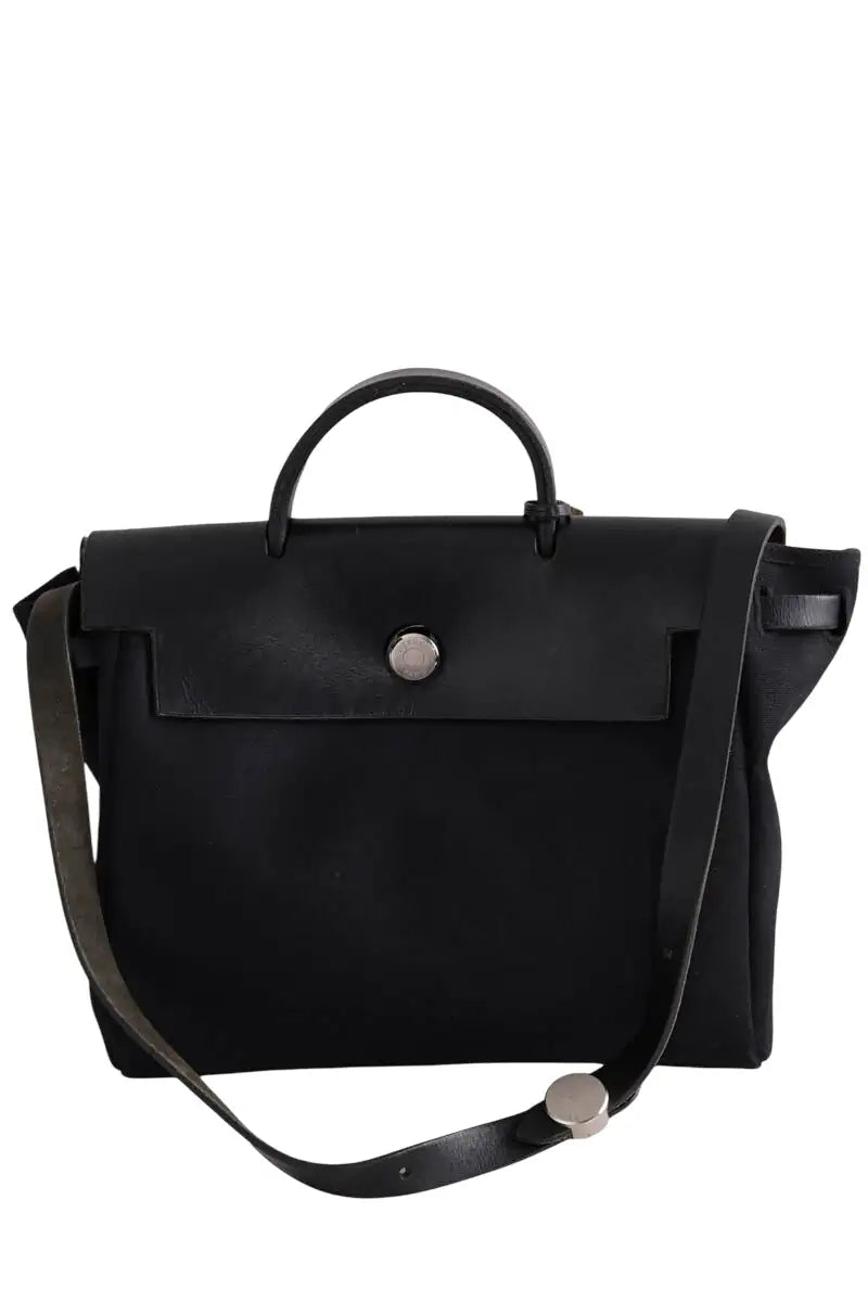 Sac à dos Hermès Herbag Noir en Tissu - Seconde Main