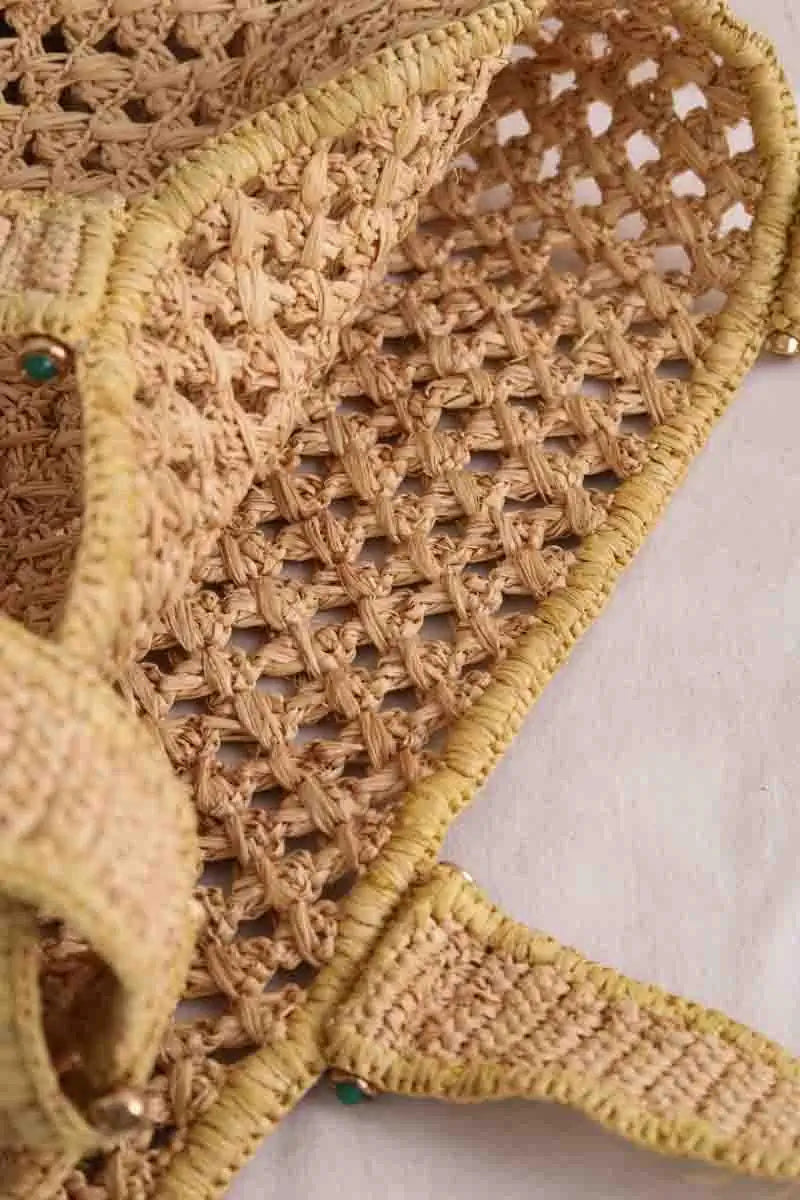 Cabas Gas Bijoux Beige en Osier