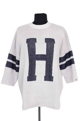 Pull Tommy Hilfiger Gris en Coton, taille S - Seconde Main