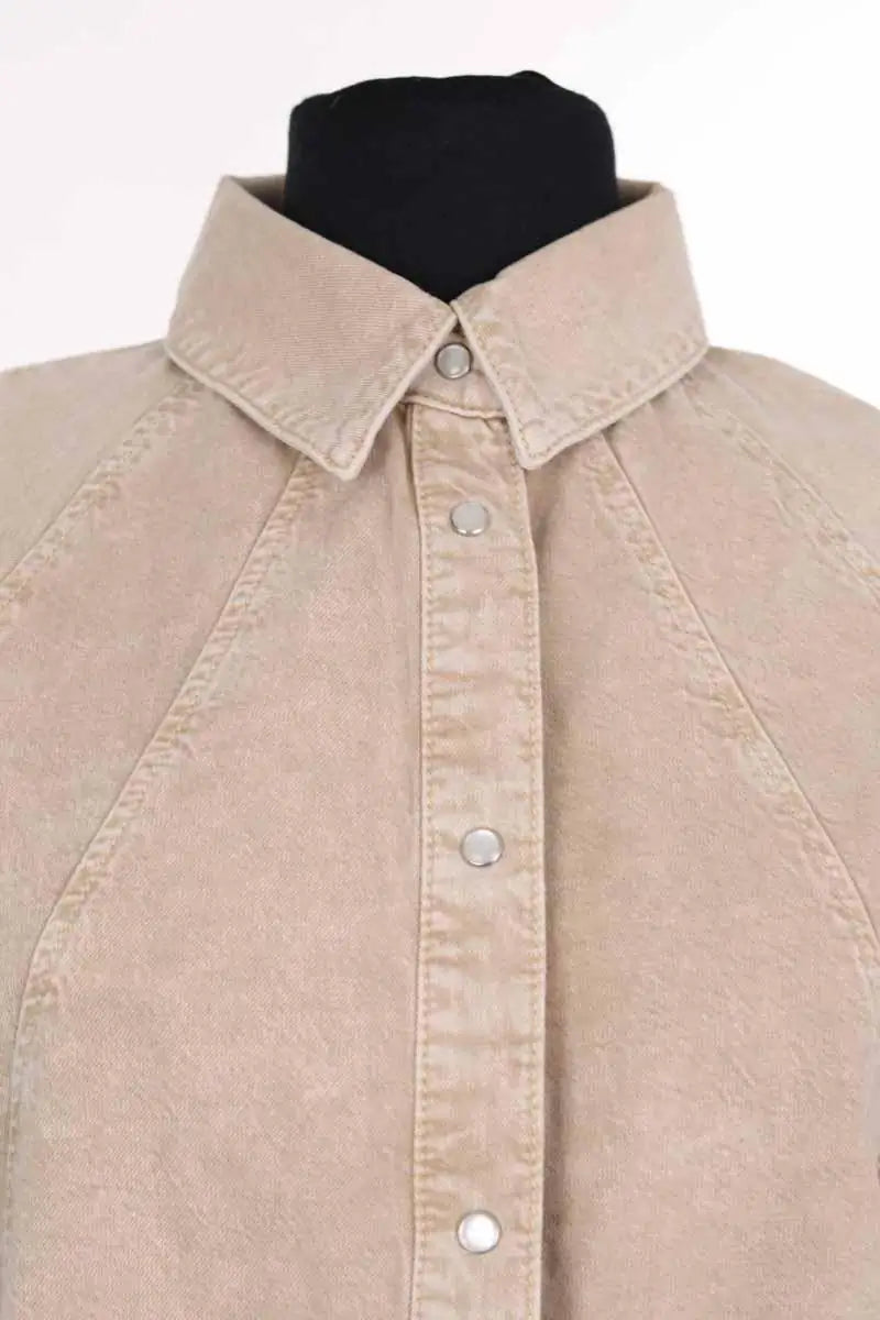 Chemise Ba&Sh Beige en Coton