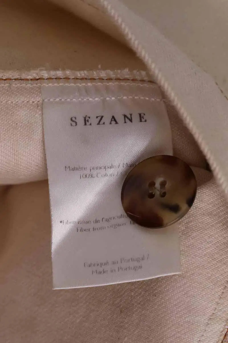 Jupe Sézane Beige en Coton