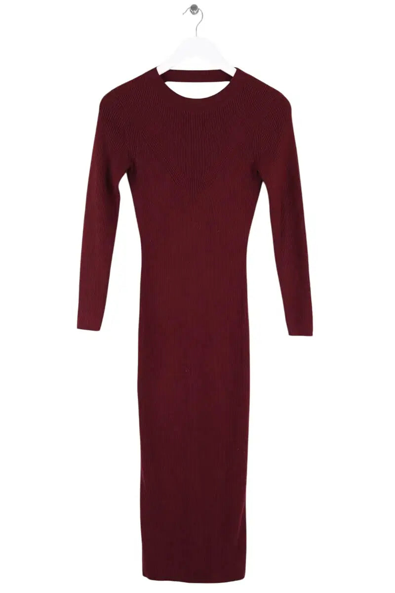 Robe Sézane Bordeaux en Laine, taille M - Seconde Main