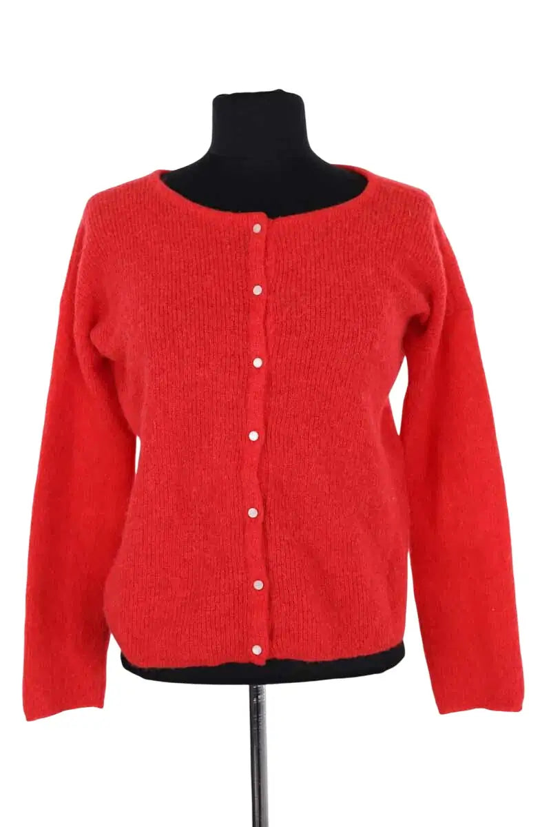 Cardigan Sézane Rouge en Laine, taille XS - Seconde Main