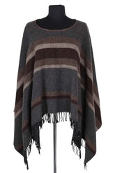 Poncho Sandro Other Gris en Laine, taille TU - Seconde Main