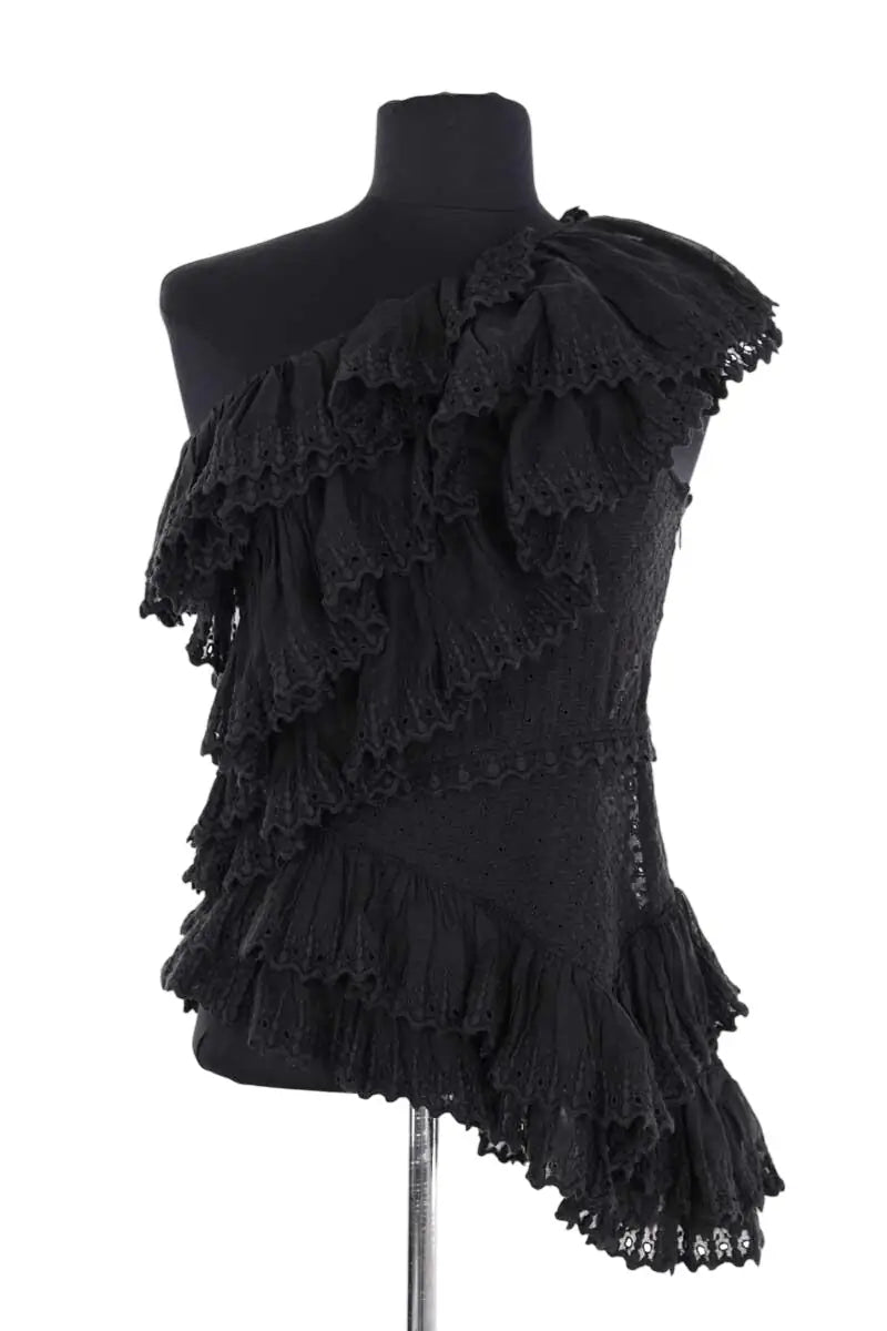 T-shirt Isabel Marant Noir en Coton, taille XS - Seconde Main