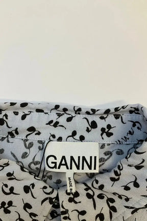 Robe Ganni Bleu en Viscose