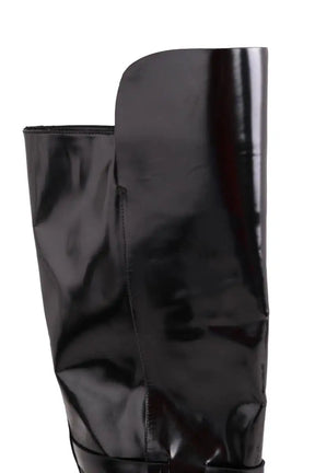 Bottes Tod's Noir en Cuir verni