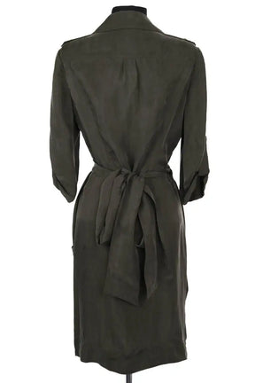 Robe Diane Von Furstenberg Kaki en Synthétique