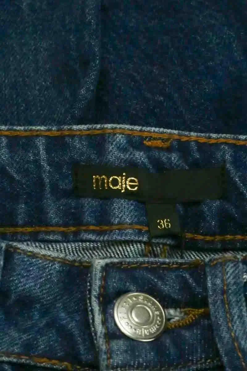 Jean large Maje Bleu en Coton
