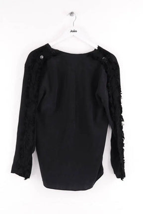 Blouse Sandro Noir en Soie